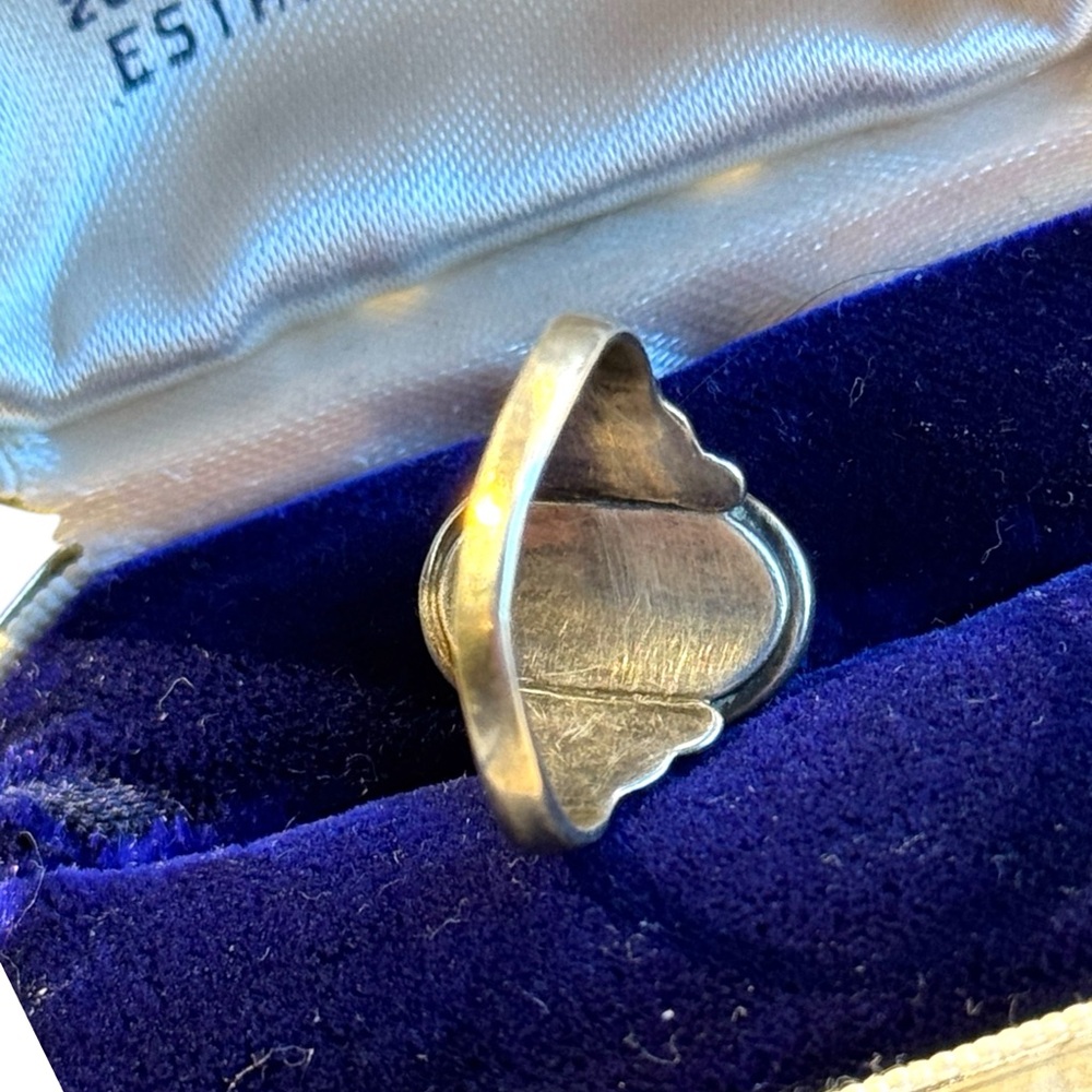 Stunning antique steriing silver cameo ring sz 5 - Picture 5 of 5